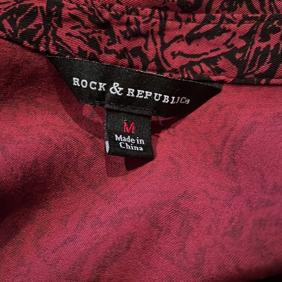 Rock & Republic Floral Button Up Tunic - Picture 7 of 9